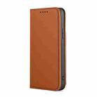 For iPhone 12 / 12 Pro Strong Magnetism Shockproof Horizontal Flip Liquid Feel Leather Case with Holder & Card Slots & Wallet(Brown) - 2