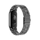 For Xiaomi Mi Band 8 xDfind Milanese Three-beads Metal Watch Band(Black) - 2