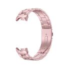 For Xiaomi Mi Band 8 xDfind Milanese Three-beads Metal Watch Band(Rose Pink) - 3