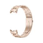 For Xiaomi Mi Band 8 xDfind Milanese Three-beads Metal Watch Band(Rose Gold) - 3