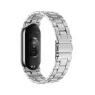 For Xiaomi Mi Band 8 xDfind Milanese Three-beads Metal Watch Band(Silver) - 2