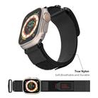 For Apple Watch 46mm / 49mm / 45mm / 44mm xDfind Loop Nylon Watch Band(Black) - 3