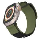 For Apple Watch 46mm / 49mm / 45mm / 44mm xDfind Loop Nylon Watch Band(Green) - 1