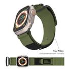For Apple Watch 46mm / 49mm / 45mm / 44mm xDfind Loop Nylon Watch Band(Green) - 3