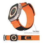 For Apple Watch 46mm / 49mm / 45mm / 44mm xDfind Loop Nylon Watch Band(Orange) - 3