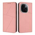 For vivo iQOO Z9s Pro / T3 Pro India Strong Magnetic Frosted Flip Leather Phone Case(Pink) - 1