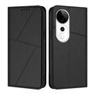For vivo S19 Pro Strong Magnetic Frosted Flip Leather Phone Case(Black) - 1