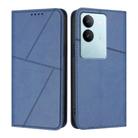 For vivo V29 / V29 Pro Global Strong Magnetic Frosted Flip Leather Phone Case(Royal Blue) - 1