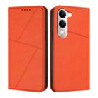 For vivo Y04 4G / Y29s 5G Global Strong Magnetic Frosted Flip Leather Phone Case(Orange) - 1