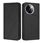 For vivo Y38 / vivo T3x Global Strong Magnetic Frosted Flip Leather Phone Case(Black) - 1