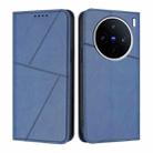 For vivo X200s Strong Magnetic Frosted Flip Leather Phone Case(Royal Blue) - 1
