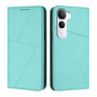 For vivo Y400 5G Strong Magnetic Frosted Flip Leather Phone Case(Light Blue) - 1