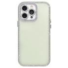For iPhone 13 Pro Max Dual-Sided Rhinestone Design Matte Full Coverage Phone Case(Green) - 1
