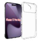 For iPhone 17 Pro Max Big Hole Shockproof Non-slip Thickening TPU Phone Case(Transparent) - 1