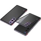 For ZTE nubia Red Magic 10 Air Snap Buckle Metal Frame Frosted Phone Case(Dark Purple) - 1