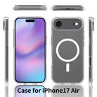 For iPhone 17 Air Scratchproof PC Hybrid TPU Magsafe Phone Case(Transparent) - 2