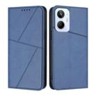 For Realme 10 4G Strong Magnetic Frosted Flip Leather Phone Case(Royal Blue) - 1
