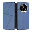 For Realme 13 Pro Strong Magnetic Frosted Flip Leather Phone Case(Royal Blue) - 1