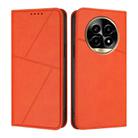 For Realme 13 Pro Strong Magnetic Frosted Flip Leather Phone Case(Orange) - 1