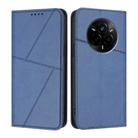 For Realme 14 Pro 5G Strong Magnetic Frosted Flip Leather Phone Case(Royal Blue) - 1