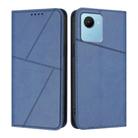 For Realme C30 Strong Magnetic Frosted Flip Leather Phone Case(Royal Blue) - 1