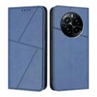 For Realme GT5 Pro Strong Magnetic Frosted Flip Leather Phone Case(Royal Blue) - 1