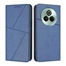 For Realme P3 Pro 5G Strong Magnetic Frosted Flip Leather Phone Case(Royal Blue) - 1