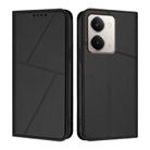 For Realme P3 Ultra Strong Magnetic Frosted Flip Leather Phone Case(Black) - 1