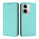 For Realme P3 Ultra Strong Magnetic Frosted Flip Leather Phone Case(Light Blue) - 1
