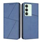 For Realme 14x Strong Magnetic Frosted Flip Leather Phone Case(Royal Blue) - 1