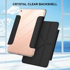 For iPad 9.7 2017 / Air Detachable Backshell Folding Holder Smart Tablet Leather Case(Black) - 2