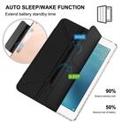 For iPad 9.7 2017 / Air Detachable Backshell Folding Holder Smart Tablet Leather Case(Black) - 3
