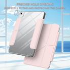 For iPad Air 13 2025 / 2024 / Pro 12.9 2018 Detachable Backshell Folding Holder Smart Tablet Leather Case(Pink) - 2