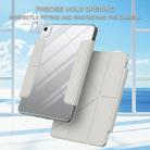 For iPad Air 13 2025 / 2024 / Pro 12.9 2018 Detachable Backshell Folding Holder Smart Tablet Leather Case(Grey) - 2