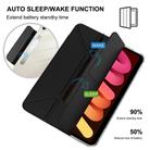 For iPad mini 2024 / 2021 Detachable Backshell Folding Holder Smart Tablet Leather Case(Black) - 3