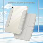 For iPad mini 2024 / 2021 Detachable Backshell Folding Holder Smart Tablet Leather Case(Grey) - 2