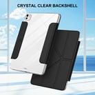 For iPad Pro 11 2024 Detachable Backshell Folding Holder Smart Tablet Leather Case(Black) - 2