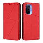 For Huawei Enjoy 50 Strong Magnetic Frosted Flip Leather Phone Case(Red) - 1