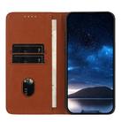 For Huawei Enjoy 50 Strong Magnetic Frosted Flip Leather Phone Case(Coffee Color) - 3
