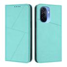For Huawei Enjoy 50 Strong Magnetic Frosted Flip Leather Phone Case(Light Blue) - 1