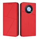 For Huawei Enjoy 50 Pro Strong Magnetic Frosted Flip Leather Phone Case(Red) - 1