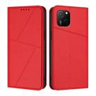 For Huawei Maimang A20 Strong Magnetic Frosted Flip Leather Phone Case(Red) - 1
