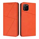 For Huawei Maimang A20 Strong Magnetic Frosted Flip Leather Phone Case(Orange) - 1