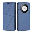For Huawei Mate 60 Strong Magnetic Frosted Flip Leather Phone Case(Royal Blue) - 1