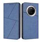 For Huawei Mate 70 Strong Magnetic Frosted Flip Leather Phone Case(Royal Blue) - 1