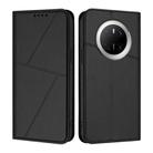 For Huawei Mate 70 Strong Magnetic Frosted Flip Leather Phone Case(Black) - 1