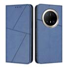 For Huawei Mate 70 Pro / Mate 70 Pro+ Strong Magnetic Frosted Flip Leather Phone Case(Royal Blue) - 1