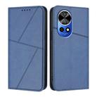 For Huawei nova 12 Pro / nova 12 Ultra Strong Magnetic Frosted Flip Leather Phone Case(Royal Blue) - 1