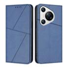 For Huawei Pura 70 Strong Magnetic Frosted Flip Leather Phone Case(Royal Blue) - 1