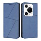 For Huawei Pura 70 Pro / Pura 70 Pro+ Strong Magnetic Frosted Flip Leather Phone Case(Royal Blue) - 1